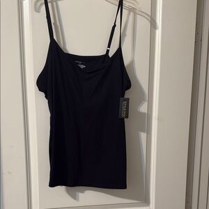 Lane Bryant Black Fitted Sleeveless Camisole